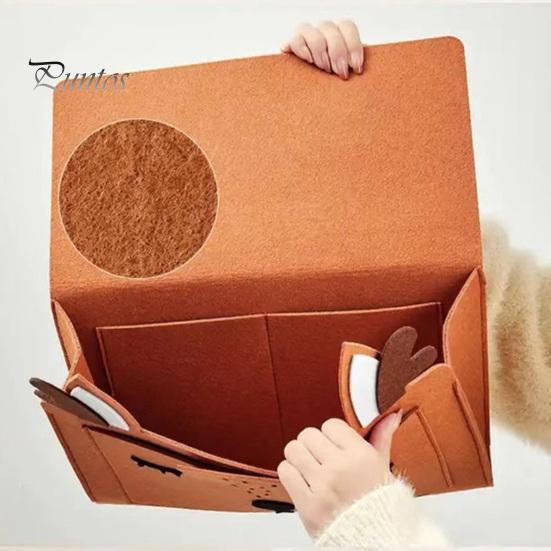 Прикроватный органайзер, подвесная сумка, мультяшный графический дизайн, многокарманный многофункциональный прикроватный органайзер, экономящий место