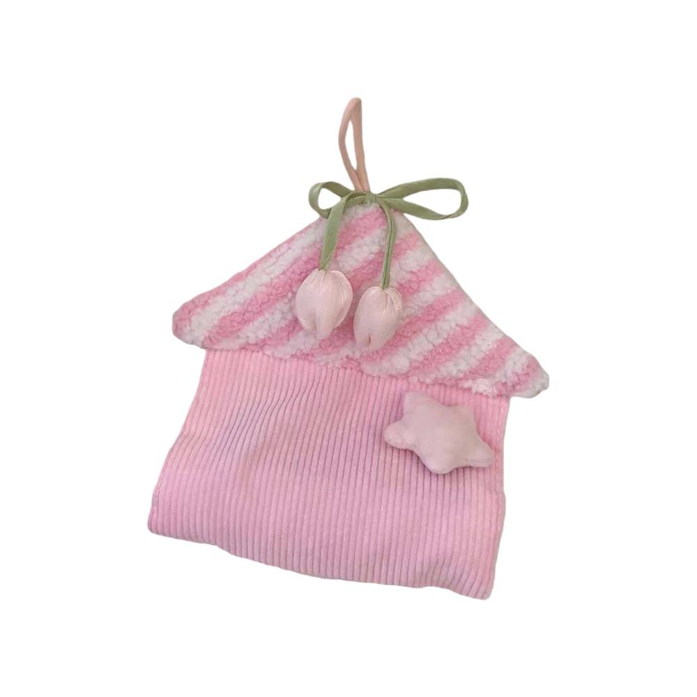 Настенный держатель для туалетной бумаги, экономящий место диспенсер для туалетной бумаги для ванной комнаты, подвесная тканевая сумка, прикроватный розовый