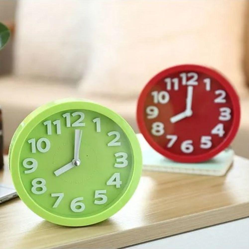 Кварцевый механизм Электронный будильник Мультфильм Студент Бесшумные часы Прикроватный будильник Прикроватный